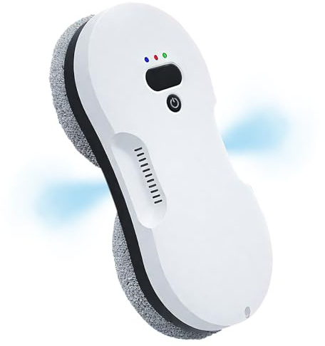 Robot lavavetri, pulitore Automatico con Doppio Getto d'Acqua, aspirapolvere con aspirazione da 2800 Pa, pulitore Elettrico con Telecomando, 5 Panni, Sistema di Protezione ups Contro Lo speg