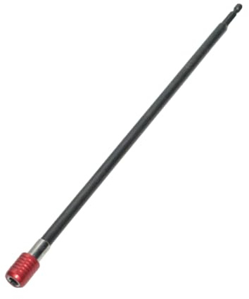 1/4 Inch Hex Shank Quick-Release Extension Bar, 300mm Long, with Self-Locking & Magnetic Holder, Cr-V Steel Construction, for Drills, Drivers & Power Tools