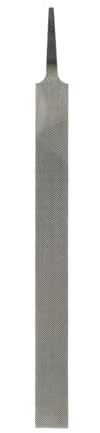 sourcing map Flat Coarse Cut File 10 Double Cut Teeth High Carbon Steel Hand Rasp File Without Handle for Metal Wood Deburring Removing