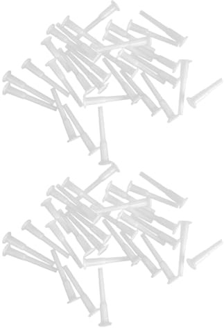 Cabilock 120pcs Yoga Ball Valve Plugs Replacement Kit Plastic Inflatable Stopper Adapter for Fitness Exercise Balls Balance and Gym Equipment White Air Stopper Caps
