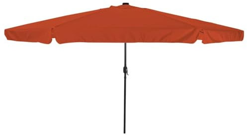 INLIFE Parasol de Jardin Rouge et Noir 395 x 395 x 245 cm-42003649