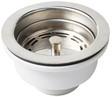 Homeponnew Flangia in acciaio inox da 90 mm adatta per lavello mini in acciaio inox da 90 mm, adatta per cucina e casa, facile da rimuovere, lunga durata