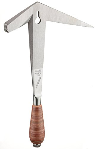 PICARD Schieferhammer Nr. 207 R XS 500g | Ergonomischer Ledergriff und Ganzstahlstiel | Korrosionsgeschützt und Handgeschmiedet | Für Rechtshänder | Made in Germany seit 1857