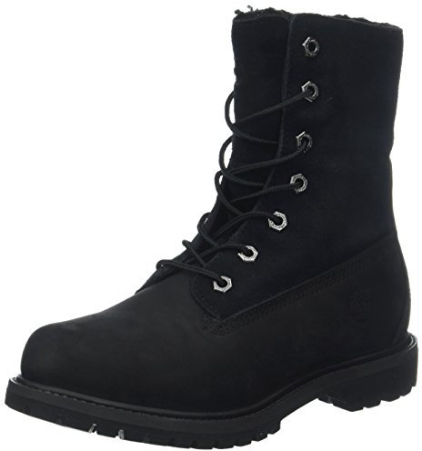 Timberland Authentics - Stivaletti Donna, Nero (Black Nubuck 1), 36 EU