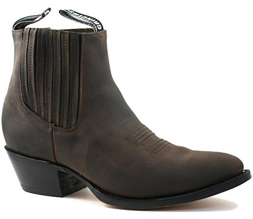 Grinders Maverick Herren Cowboy Stiefel, Braun, Größe 40