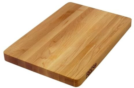 John Boos Chop-N-Slice Series Rectangular Wooden Maple Cutting Board 10”x5” – 1” Thick, 1.4-lb Reversible Butcher Block with Eased Corners & Edge-Grain – Made in the USA