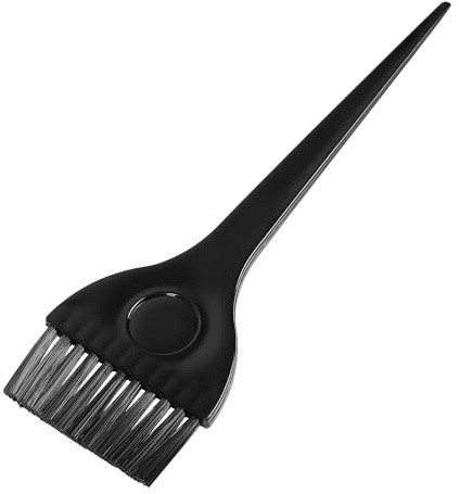 sourcingmap Hair Dye Tint Brush, Professional Salon Color Bleach Applicator Brush for Women, 1 Pcs 1 x 2.4 Inch Large Soft Feathered Bristles Hair Comb Coloring Tool for Home DIY Dyeing, Black