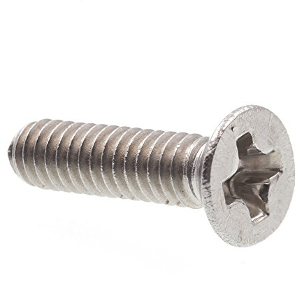 Prime-Line 9120618 Maschinenschraube, Flachkopf, Kreuzschlitz, M2-0,4 x 8 mm, Edelstahl A2-70, 10 Stück