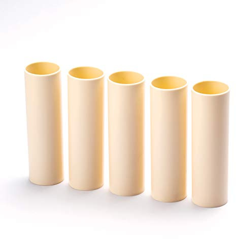 ORION LIGHTSTYLE 5 casquillos E14 L. 85 mm ø26 mm liso plástico crema beige para candelabros y lamparas
