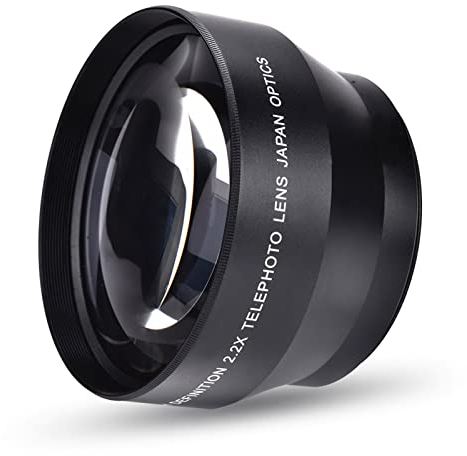 EBTOOLS 2.2X Telephoto Lens 67MM Telephoto Lens Telephoto Camera Lens 67mm 2.2X Universal Teleconverter Lens DSLR Cameras Accessory