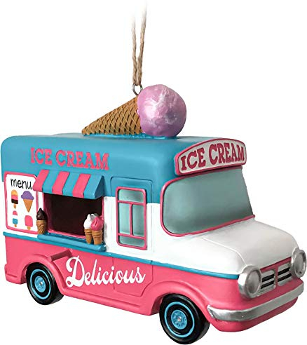 Spoontiques 10098 Vogelhaus mit Eiswagen, Mehrfarbig