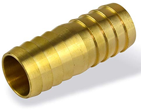 Messing Schlauchverbinder 2 Zoll 50mm Schlauchröhrchen Verbindungsstück Schlauchverbindung