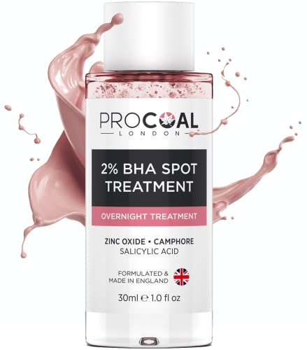 2% BHA Spot Treatment 30ml by Procoal, Fast-Acting Blemish Spot Treatment For Face with Salicylic Acid, Helps Dry Up Pesky Pimples - Made in UK