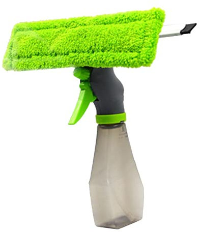 perfk Gummi Rakel Mikrofaser Tuch Pad Fenster Reiniger Flasche Spray-Tool für Indoor und Outdoor Glas reinigung, auto Windows, Dusche Bildschirm