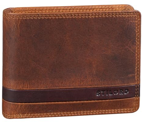 STILORD Lennes RFID Geldbörse Herren mit Münzfach Leder Portemonnaie Männer Brieftasche Vintage Geldtasche in Geschenkbox Echtleder Farbe:schwarz