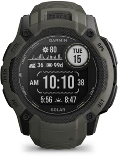 Garmin Instinct 2X Solar, Smartwatch, 50mm, Rugged design, Ricarica solare, Autonomia infinita, Disply 1,1, Torcia LED, GPS multibandaa, Cardio, SpO2, Pay, Connect IQ (Moss)