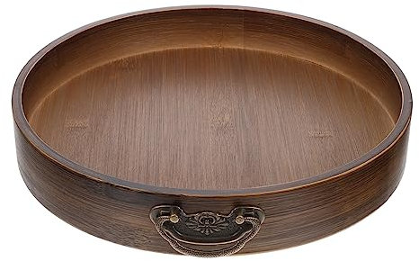 Cabilock Bandeja de Autoservicio Estilo Vintage para Servir Aperitivos Diámetro de 30 Cm para Decoración