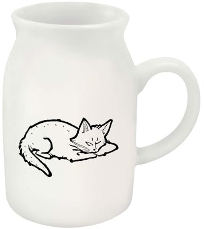 Azeeda 300ml 'Pixiebob Cat Sleeping' Ceramic Milk Jug (MJ00015321)