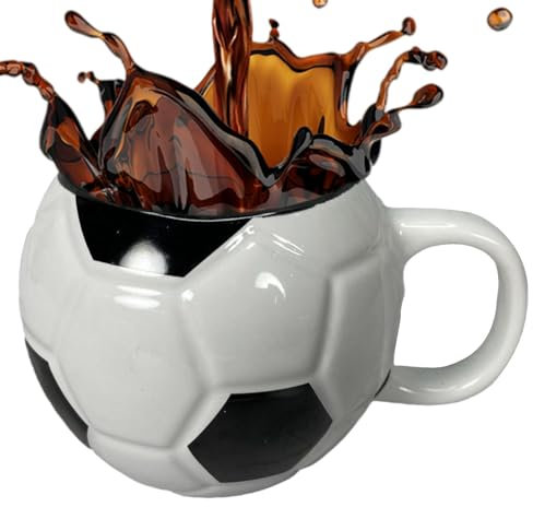 Ceramic Soccer Mug | Tea Cup Coffee Mug,Large Capacity Sports Mug, Soccer Mug Desk Decor, Ceramic Mug Drinking Cup Home Decoration