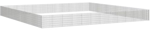 vidaXL Free Range Animal Enclosure Run Cage - 48 Panel Silver Galvanised Iron Rabbit Hutch/Playpen for Outdoor Use