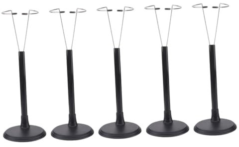 Alasum 5stücke Doll Stand Für Puppen Stabiler Schwarzer Ständer Zur Vertikalen Präsentation Vielseitig Einsetzbar Zuhause Büro Oder Geschäften Für Aufbewahrung Von Puppen Und