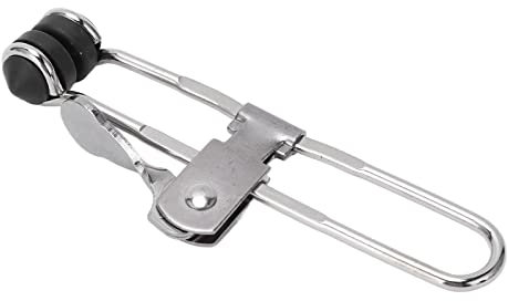 10PCS Lever Action Grid Clamp Stainless Steel for Ceiling Installation, Multifunctional Tile Mounting Clips Keeps Horizontal Lines Secure with One Handed