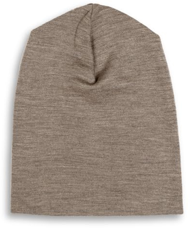 Engel Natur, berretto in lana merino per donna/uomo, 70% lana (kbT), 30% seta, noce, Taglia unica