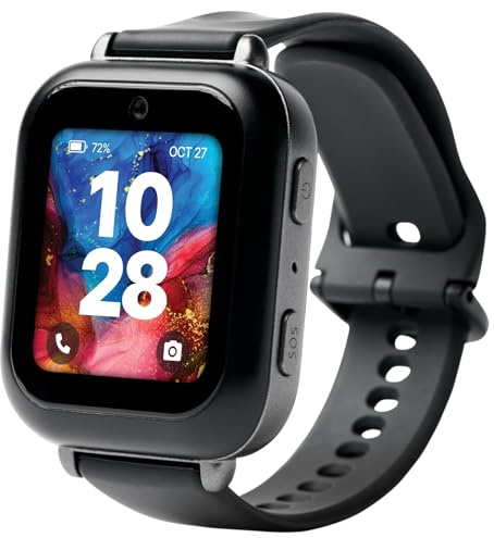 Bark Watch - Safest Smart Watch for Kids - Talk and Text - GPS Tracking - Text, Video, and Phone Monitoring - Manage All Contacts - SOS Button - CV16