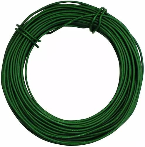 Garden Wire 30M Green Flexible Soft Coated Plant Wires Fence Trellis Plant Twist Ties for Gardening Climbing Plant Support Vines Shrubs and Flowers