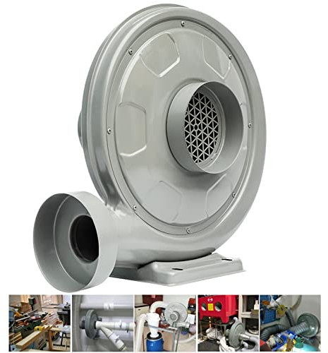 Ventilateur d'aspiration de 250 W pour le travail du bois - Extracteur de poussière et de fumée - Pour gravure au laser - Système d'extraction de fumée puissant - Diamètre : 145 mm