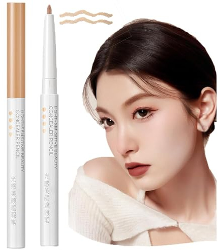 SMXTJBAI Lápiz Corrector Multifuncional en Barra 2025, Resistente al Agua, de Cobertura Total, lápiz Corrector de Belleza, lápiz Corrector de Ojos para ojeras, refina la Forma de Las Cejas