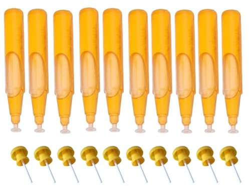 Piège à Mouches des Fruits 20 pièces avec Liquide Appât Trap de Pesticides Plastique pour Jardin Terrasse Courtyard