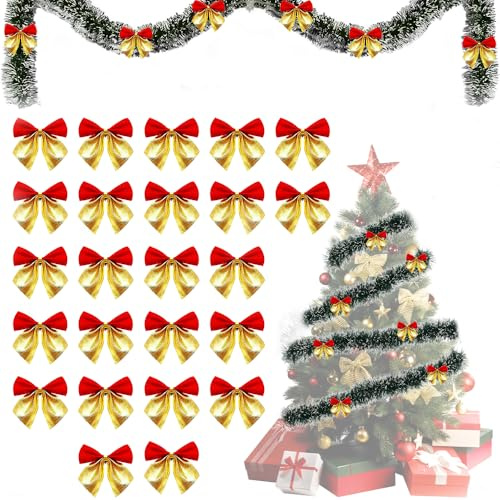 yotutun Guirnalda de Navidad, Guirnalda Navideña 8m, Decoración navideña Verde y Blanco, Guirnalda de escaleras, Guirnalda Artificial de Navidad para Árbol, Escaleras, Chimenea y Fiestas
