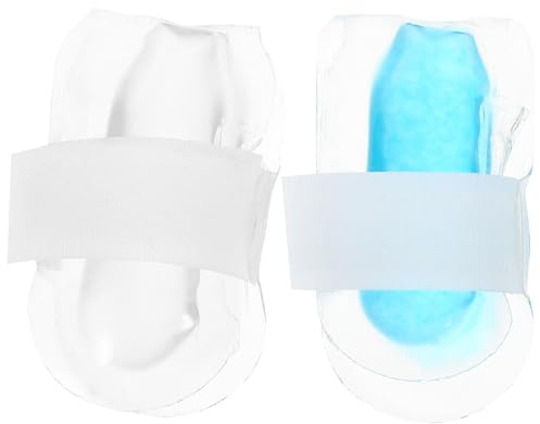 GARVALON 2 Stück Kühlende Fingerschutz Gel Fingerlinge aus Pvc mit Sofortkühlung und Auslaufschutz für Arthritis und Musikverletzungen im Garten