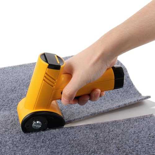 Forbici Elettriche, Taglierina Per Cartone Portatile 420 R/Min Taglierina Elettrica Per Cartone Con Interruttore Di Sicurezza, Luce Led E Lame Di Ricambio Per Cartone, Moquette, Feltro, Pelle