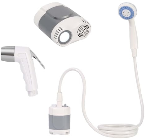 Genérico Portable Shower for Camping | Camping Shower with Hose - Portable Showers with Hose and Spray for Cleaning 3y Cats, Car Wash