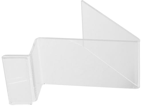 KOCKSHION Lot de 5 Supports Téléphone en Acrylique Léger Présentoir à Paquet à Main, pour Boutiques et Bureaux, Support Téléphone Portable Transparent
