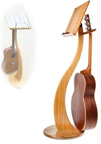 Bambus Notenständer, Holz Notenständer, Notenständer, Holzständer for Dirigenten, Vorlesungen