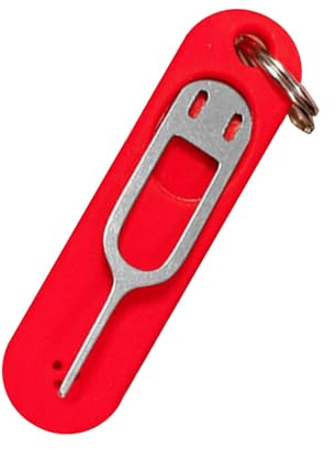 Generisch SIM Card Remover Tool - SIM Card Ejector Pin, Portable Needle Ejector with Silicone Protective Housing | Stainless Steel Pin, Lightweight, Durable, Easy Removal for Phones and Devices
