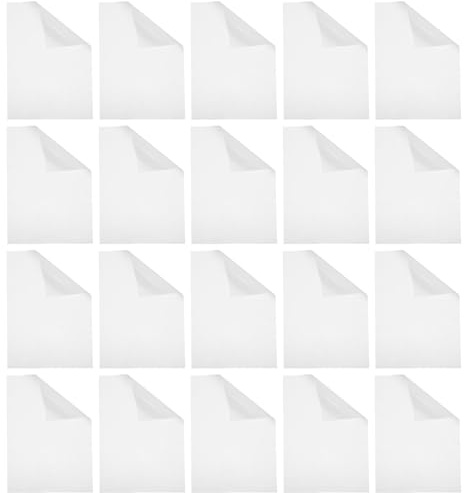 OATIPHO 20 Stück TPU Schmelzklebefolie zum Aufbügeln Hitzebeständige Doppelseitige Textilkleberfolie für Patchwork Bügelband zum Nähen Vielseitig für Bekleidungsstoffe