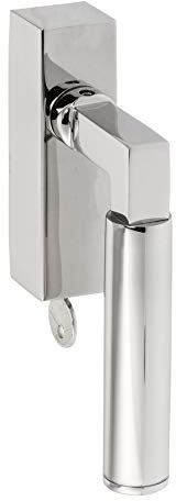 C & F Köhn Design GmbH & Co. KG Abschließbarer Fenstergriff | Edelstahl poliert | Stiftlänge 35 mm + 43 mm | Bauhaus