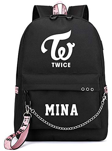 KPOP Twice Mochila Bolsa de Regalo Mercancía Bolsa para Computadora Portátil Escuela Mochila de Viaje Escuela Bolsas de Lona NA YEON Jung YEON Momo Sana JI Hyo Mina DAHYUN CHAE Young TZUYU