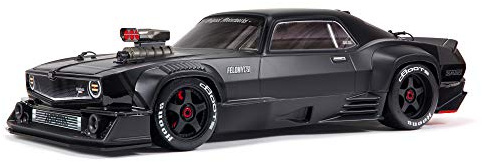 ARRMA 1/7 FELONY 6S BLX Street Bash All-Road Muscle Car RTR (betriebsbereiter Sender und Empfänger enthalten, Batterien und Ladegerät erforderlich), schwarz, ARA7617V2T1