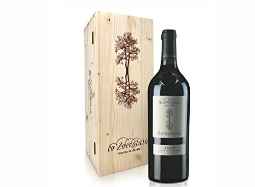 Lo Zoccolaio Langhe Rosso DOC Baccanera Vino Tinto Italiano en Estuche de Madera - 1 Botella X 750 ml