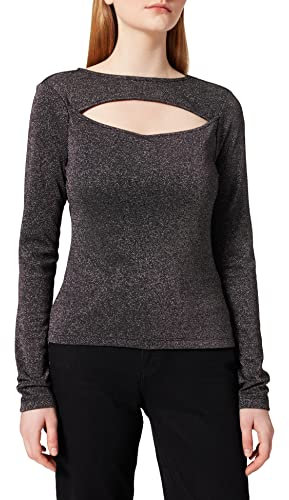 NA-KD Cut out Top Camisa, Negro, S para Mujer