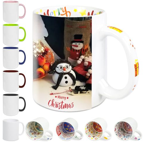 Sunnywall Fototasse Keramik Tasse Kaffeebecher Kaffeetasse selbst gestalten | Keramikbecher 330 ml spülmaschinengeeignet für Kaffee Tee Büro Alltag mit Motiv und Namen personalisierbar