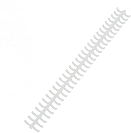 10 Stück Kamm Binderücken Spiralbinderücken 10mm 30 Ringe Schwarzer Kunststoff Loseblatt Bindekämme A4 Bindekapazität 80 Seiten Schreibwaren Buchring für Notizbuch Sammelalbum(Transparent)