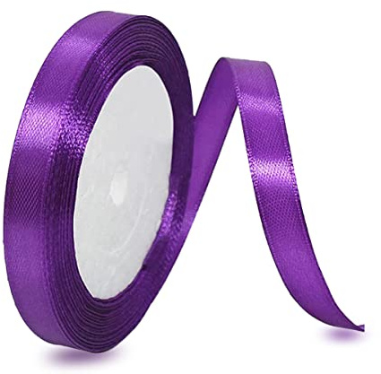IMSOLDECOR Satinband Lila 10mm, 23m Geschenkband für Geschenkverpackungen | Bänder für DIY-Basteleien, Blumensträuße, Nähprojekte, Schleifenherstellung, Geburtstags& Hochzeitsdekorationen