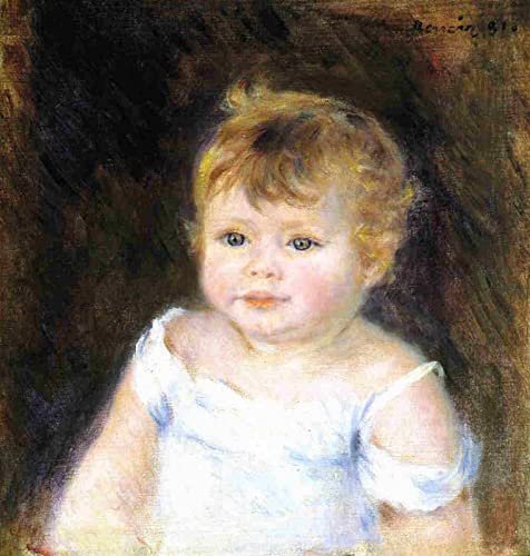 DTAUPREB Pierre Auguste Renoir Portrait Malen nach Zahlen für Erwachsene DIY Ölgemälde Kits Leinwand Geschenk