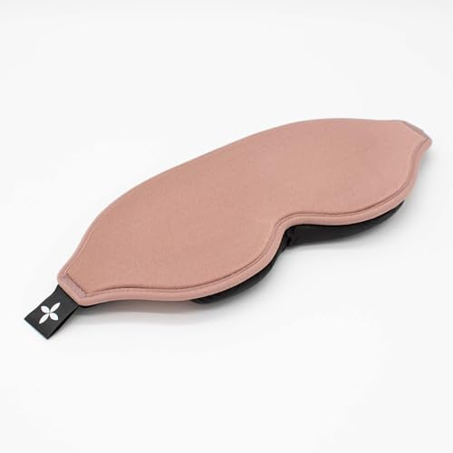SHAPEVITAL 3D Schlafmaske Deluxe für Frauen und Herren, Seitenschläfer Augenmaske mit tiefen Augenhöhlen für Wimpern, Augenbinde 100％ dunkel zum Schlafen, bequeme Schlafbrille für Reisen, rosé